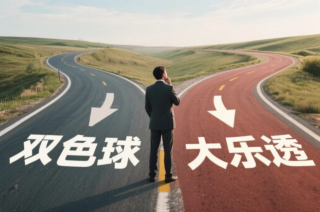 选择双色球还是大乐透的思考者